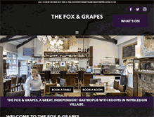 Tablet Screenshot of foxandgrapeswimbledon.co.uk